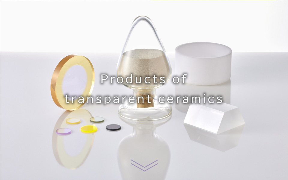 Products of transparent ceramics